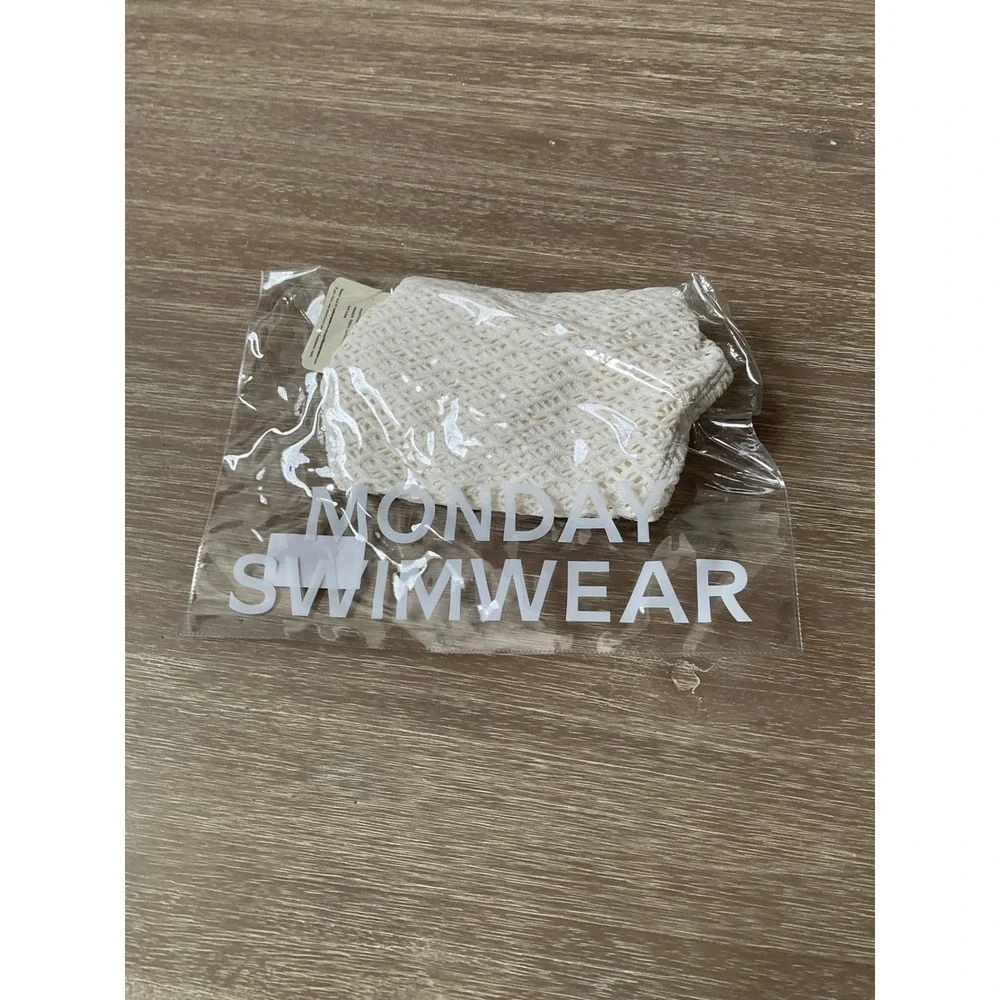 Monday Swimwear Le Marais Bottom Ivory Medium New With Tags